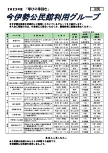 R7公民館利用者グループ一覧（表面）のサムネイル